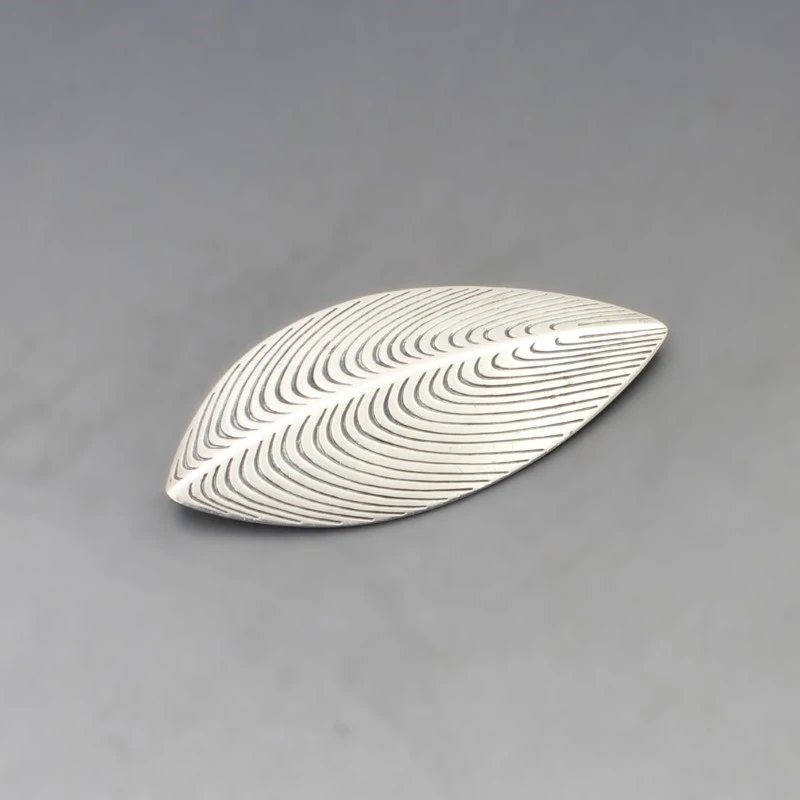 LiSAオリジナルメタルピンバッジ　　E23 Eigil Jensen for Anton Michelsen Silver Leaf Brooch